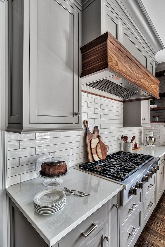 tile tiles grout skinny backsplash kitchen cabinets grey backsplashes glossy splash highlighted match neutral bold digsdigs bright edgy fresher livelier