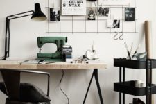 a stylish scandinavian inspired home office design