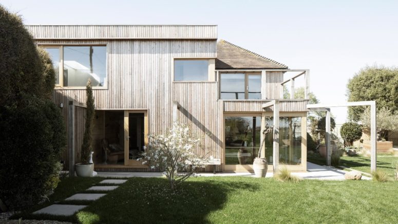 Island Cottage is heritage and it was allowed to build a more contemporary extension to it