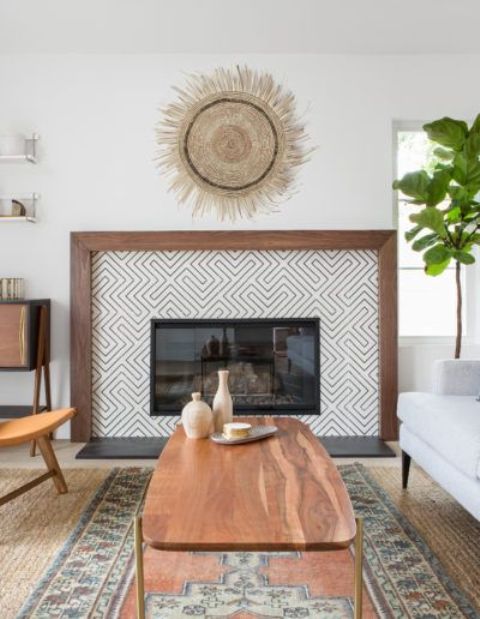 25 Tiled Fireplaces To Accent Your Living Room Digsdigs 25 Tiled Fireplaces To Accent Your, Modern Farmhouse Fireplace Tile Ideas
