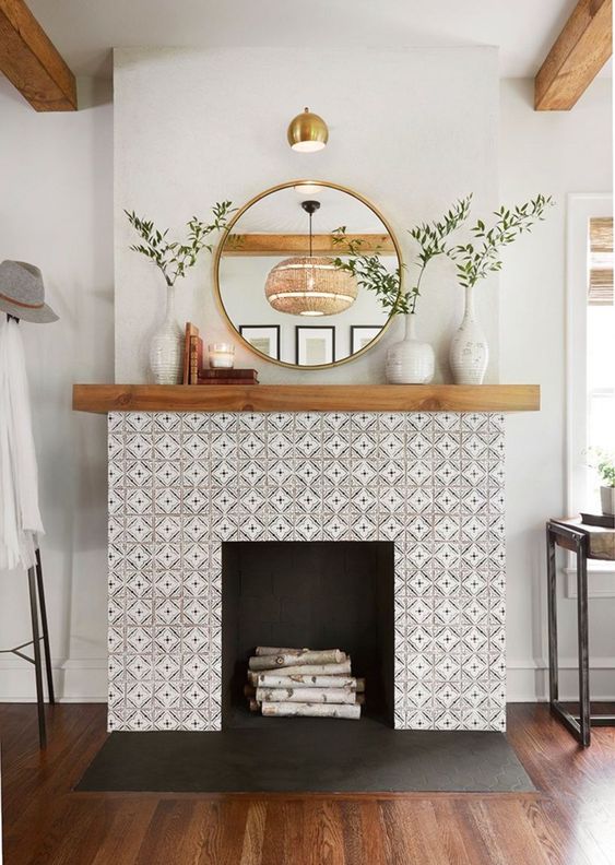 72 Tile Fireplaces To Accent Your Living Room DigsDigs