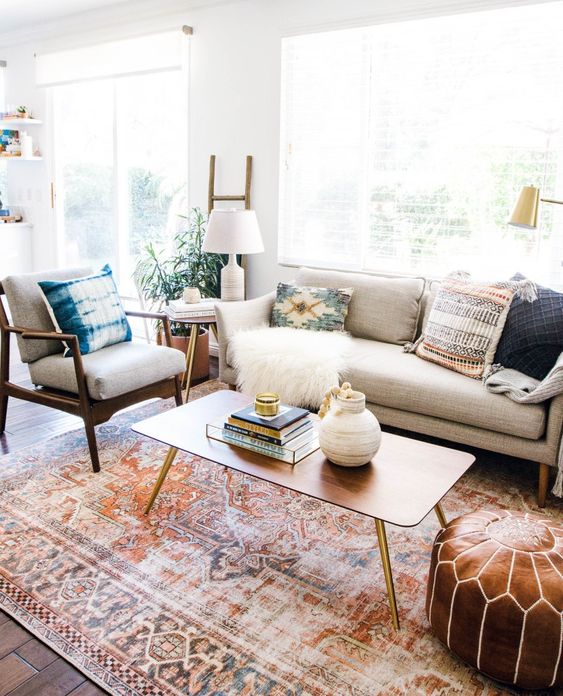 a large window isn't covered with any furniture, so the owners may enjoy the views and much light