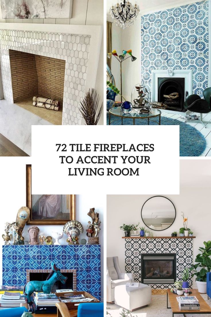 tile fireplaces to accent your living room cover