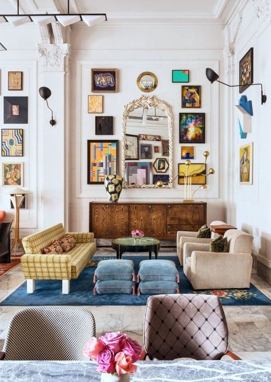 Modern eclectic on sale living room