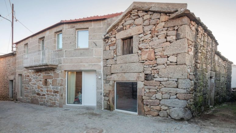 This house was originally built in 1940s of stone and nowadays it was restored and renovated for contemporary living