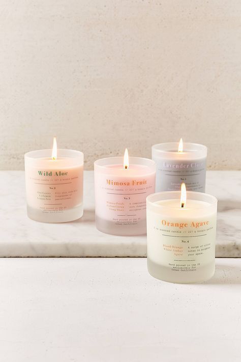 choose minimalist designs for the candles and finish off the look of your bedroom and bathroom