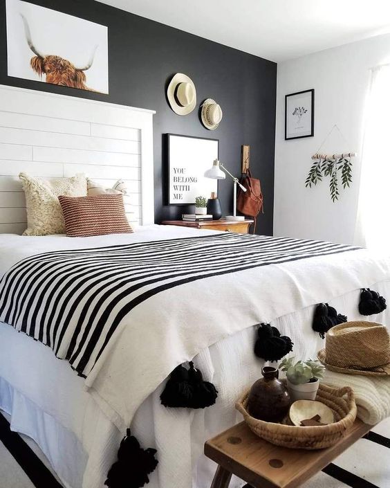 25 Black And White Bedrooms In Different Styles - DigsDigs