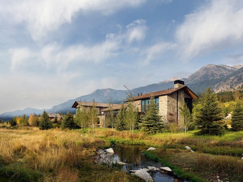 This beautiful contemporary meets rustic home is built for a family who loves outdoors a lot