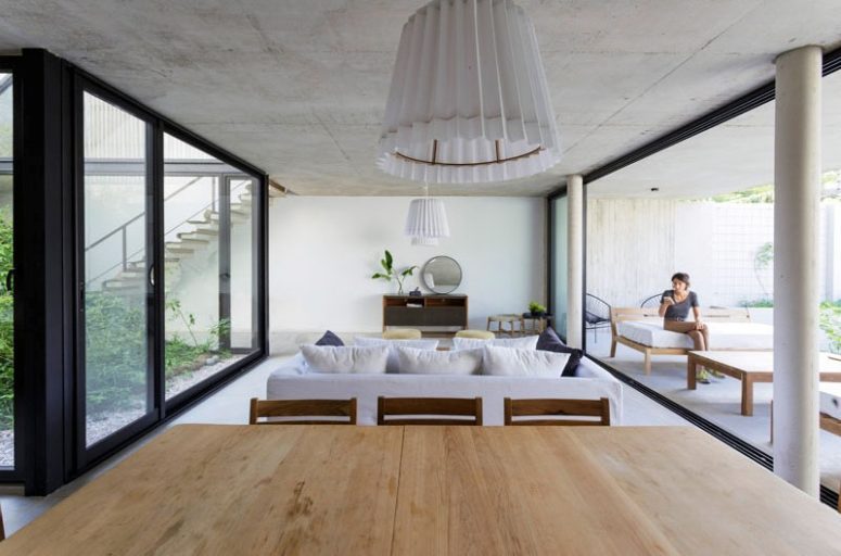 The color scheme is all neutral, creamy, white, tan and light and dark stained wood to make the spaces lively The color scheme is all neutral, creamy, white, tan and light and dark stained wood to make the spaces lively