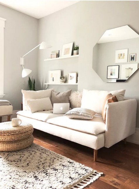 an IKEA Soderhamn makeover with new covers is a chic option for a contemporary living room
