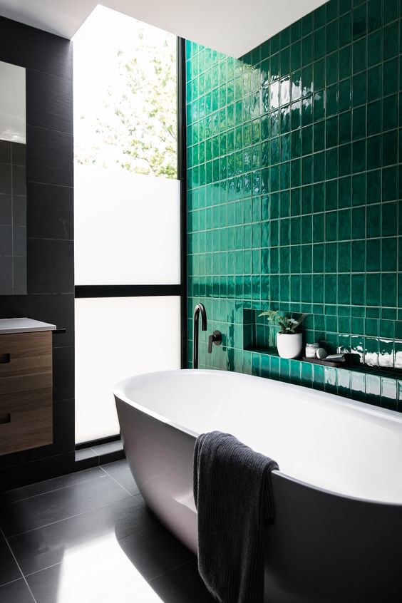 25 Creative And Bold Bathroom  Tiles  Ideas  DigsDigs