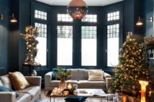 12 a statement colored glass pendant lamp is accented with a ceiling medallion even more