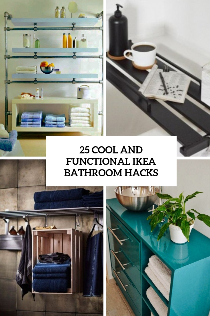 8 Clever IKEA Hacks That'll Make the Most of Your Tiny Bathroom  Clever  bathroom storage, Bathtub decor, Bathroom storage hacks