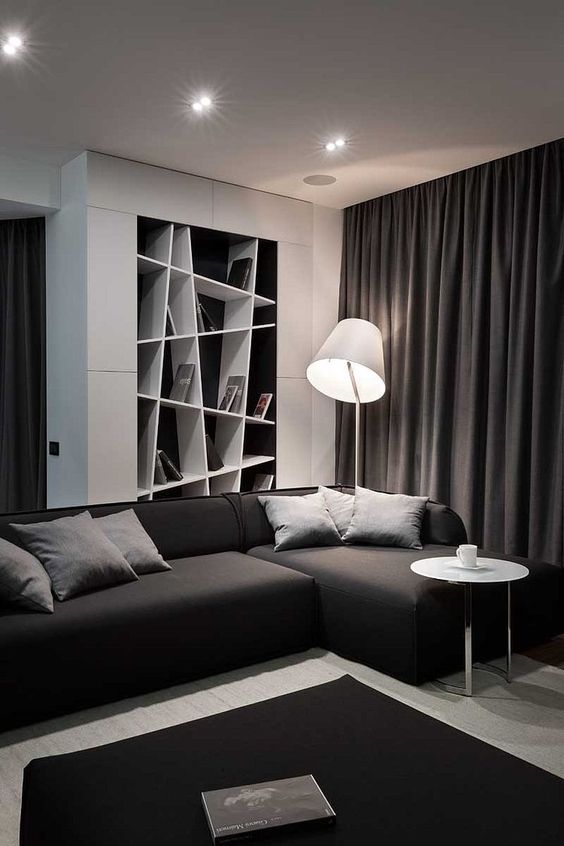 25 Black And White Living Rooms That