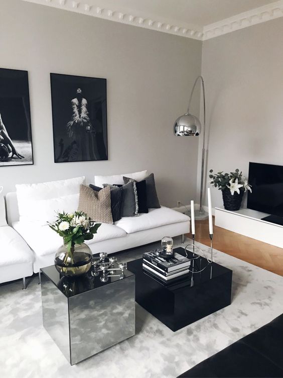 25 Black And White Living Rooms That Inspire Digsdigs 25 Black And White Living Rooms That, Black And White Furniture