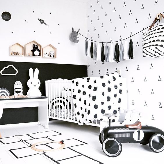 25 Black And White Nurseries That Excite And Inspire DigsDigs