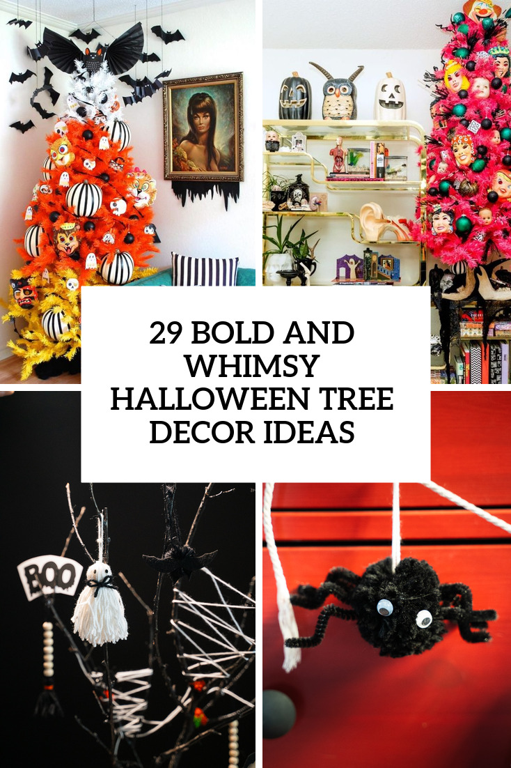 25 Bold And Whimsy Halloween Tree Decor Ideas