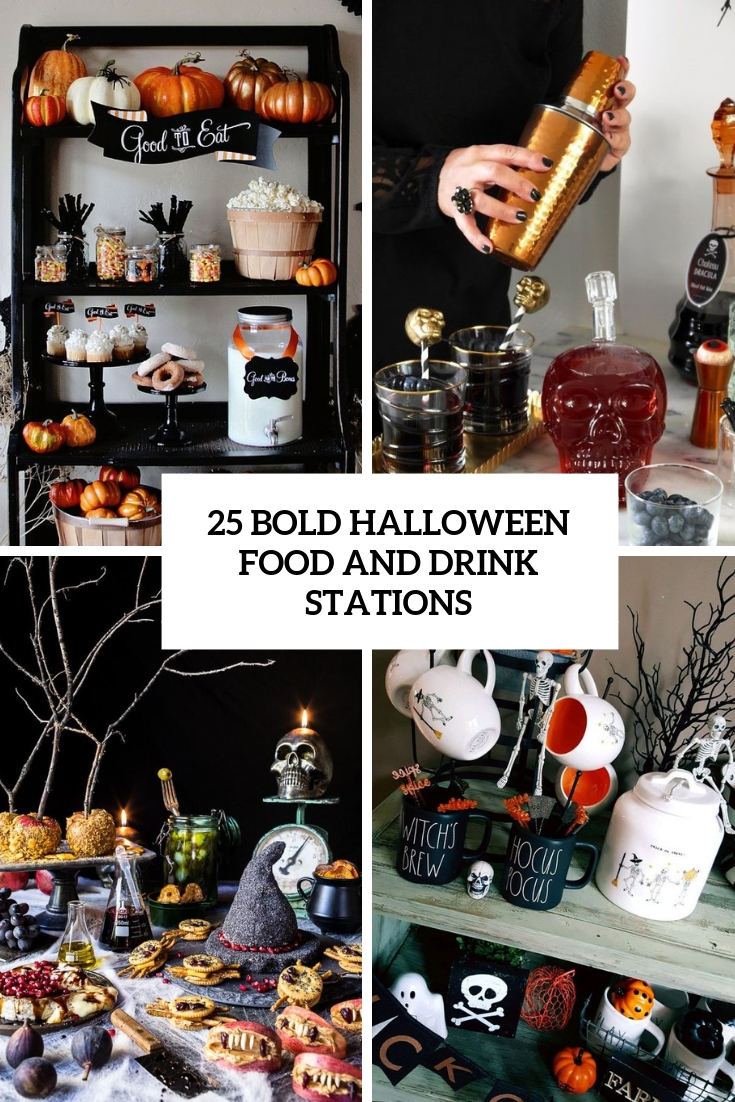 How to Style a Creative Drink Station for Halloween // Hostess with the  Mostess®