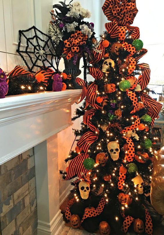 Black Halloween Tree
 25 Bold And Whimsy Halloween Tree Decor Ideas DigsDigs