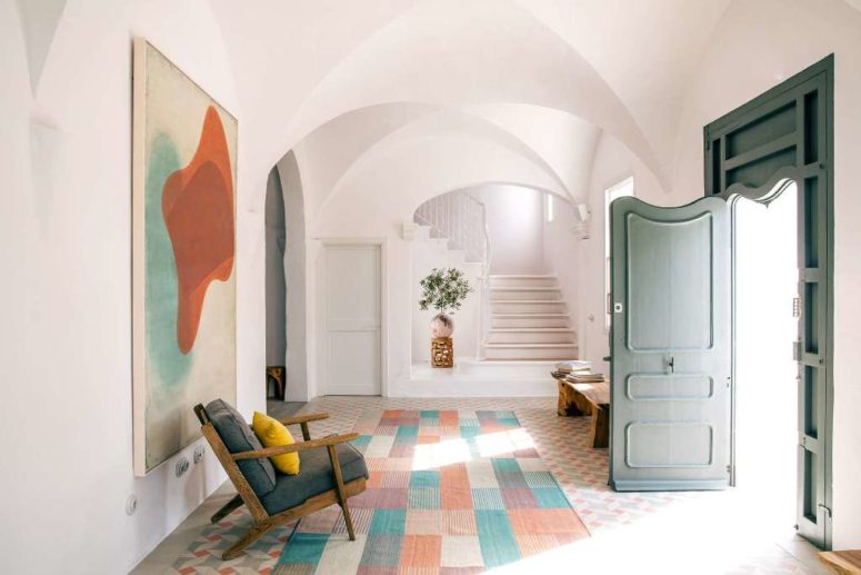 The interiors are done with a mixture of mid century modern and contemporary, in bright but not too much shades The interiors are done with a mixture of mid-century modern and contemporary, in bright but not too much shades