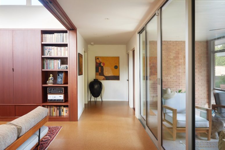 The architects used a modest color palette and humble and simpel materials to retain the original looks The architects used a modest color palette and humble and simpel materials to retain the original looks