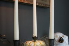 a candleholder could look scary so use it for Halloween decor
