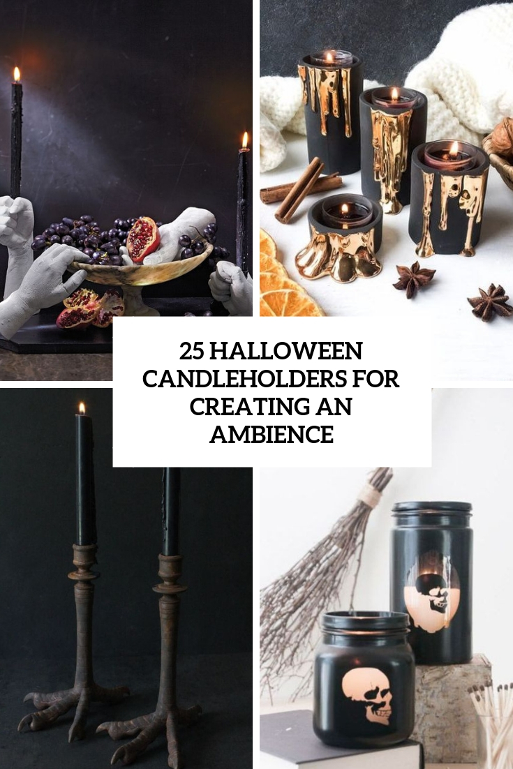 halloween candleholders for creating an ambience cover