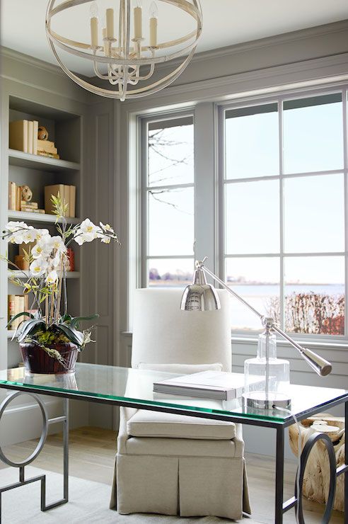 30 Timeless Neutral Home Office Décor Ideas - DigsDigs