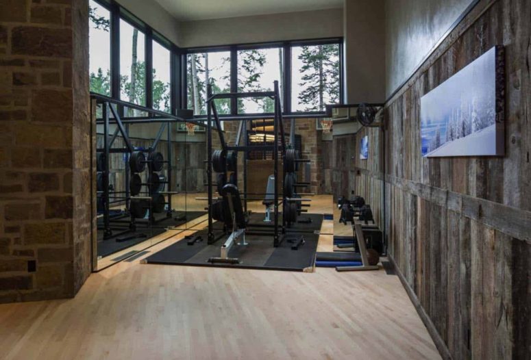 There's also a gym in the basement