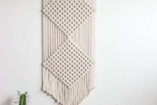 16 a beautiful macrame wall hanging is a cool idea for a boho space, it will add interest to the space