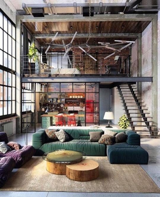 a large space with exposed metal here and there looks a bit more industrial