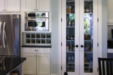 23 a stylish built-in pantry with matching French doors – these work for most of interiors