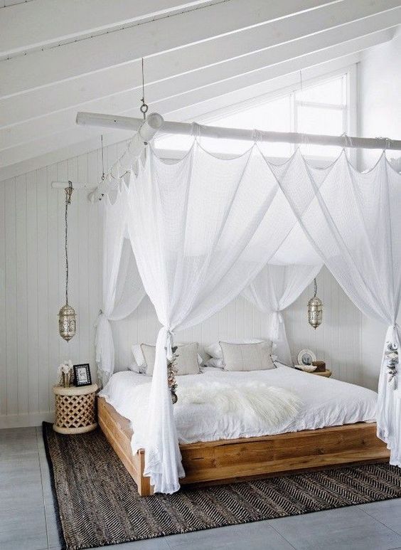 25 Edgy Ways To Style Your Canopy Bed Digsdigs