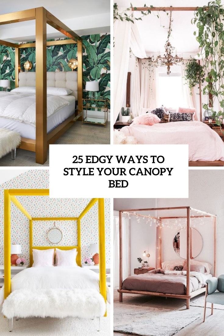 edgy ways to style your canopy bed cover