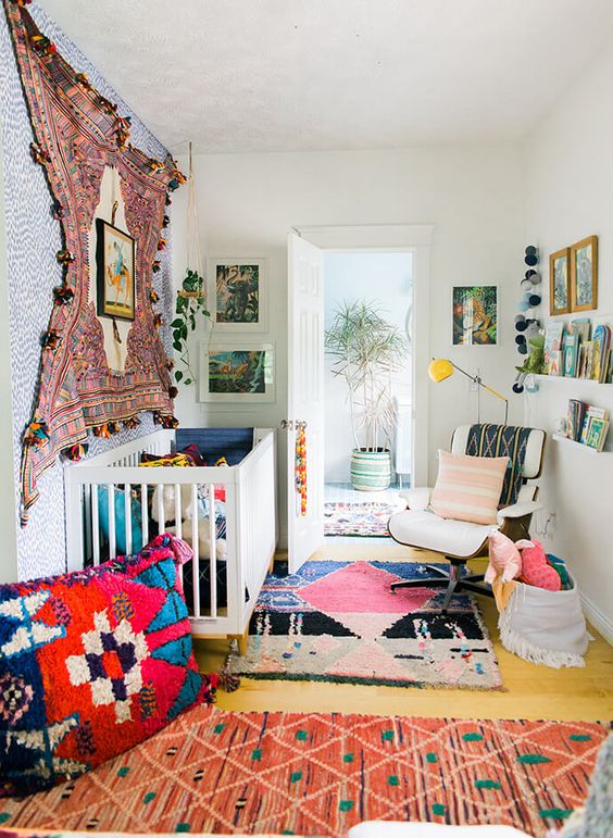 Colorful sales nursery rugs