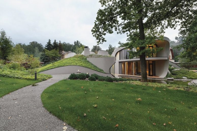 The architecture and look are all-futuristic, with flowing lines and shapes