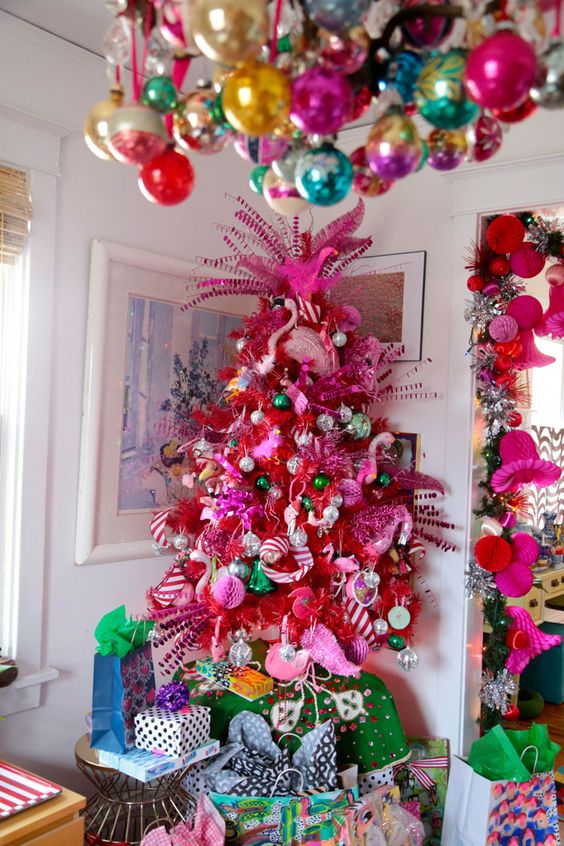 Hot Pink Christmas Decorations 
