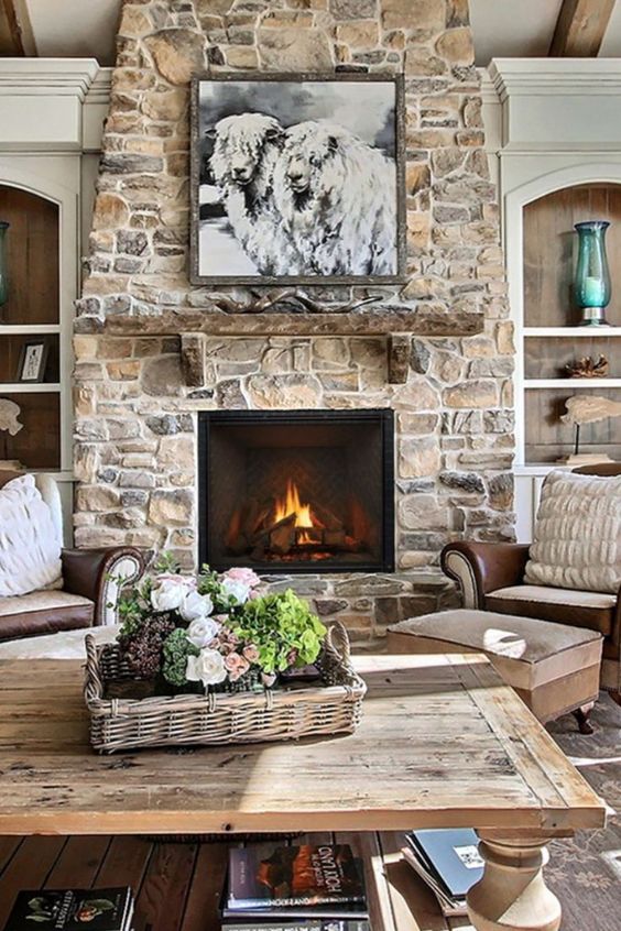92 Stone Fireplaces For Ultimate Coziness - DigsDigs