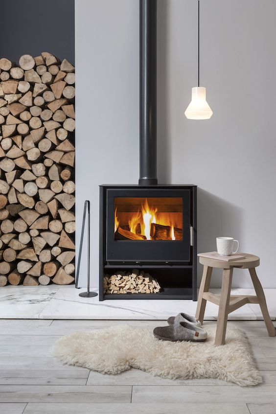 wood stove hearth designs ideas