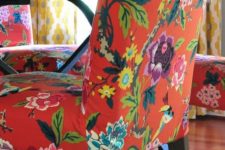13 an IKEA Henriksdal hack with super bright floral fabric is an ultimate piece for spring and summer