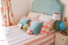 14 DIY headboard hack with Sanela curtains and decorative nails is a classi idea that works for many bedrooms