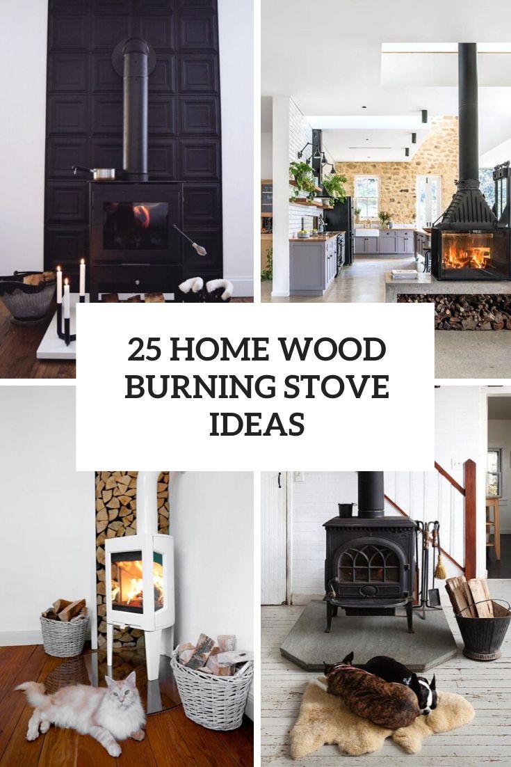 home wood burning stove ideas cover