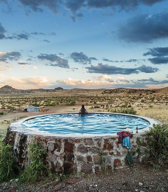 round inground pools