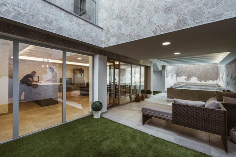 These tiles are used throughout the house and give a hint on traditional stone that was used in building here long ago These tiles are used throughout the house and give a hint on traditional stone that was used in building here long ago