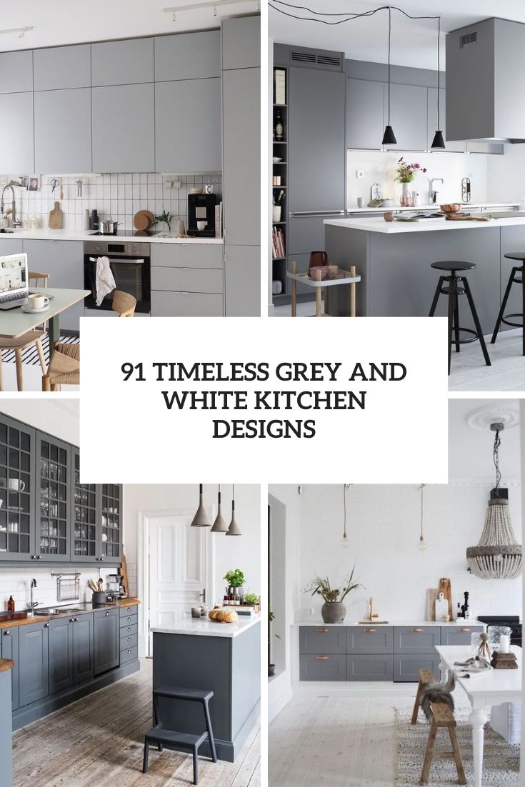 Timeless Grey And White Kitchen Designs