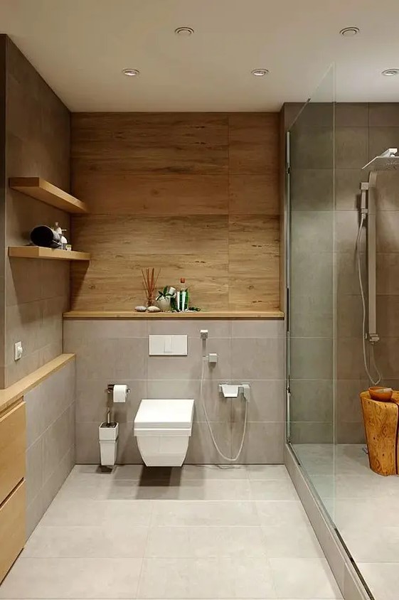 75 Trendy Wood Look Tile Ideas For Bathrooms - DigsDigs