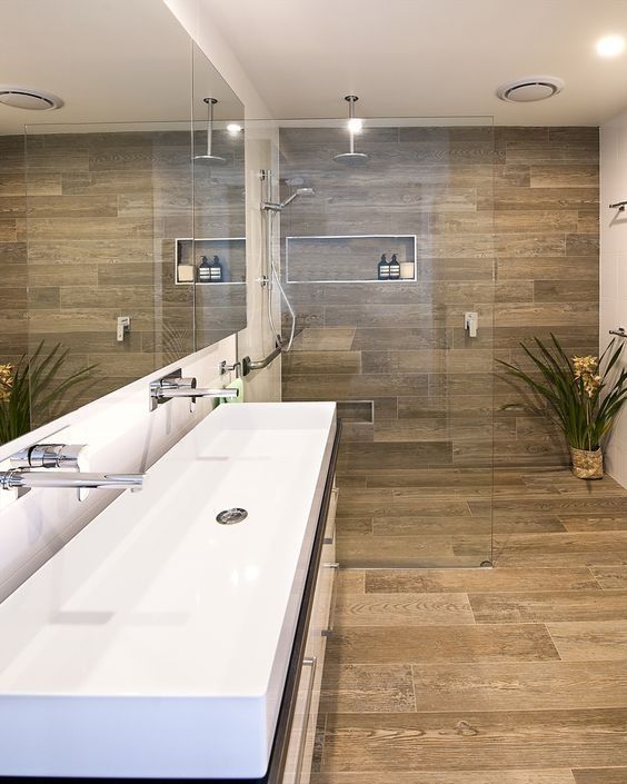 Wood Look Tile Ideas For Bathrooms, Wood Tile In Bathrooms Ideas