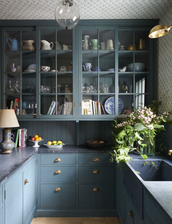 46 Blue And Grey Kitchen Designs That Inspire - DigsDigs