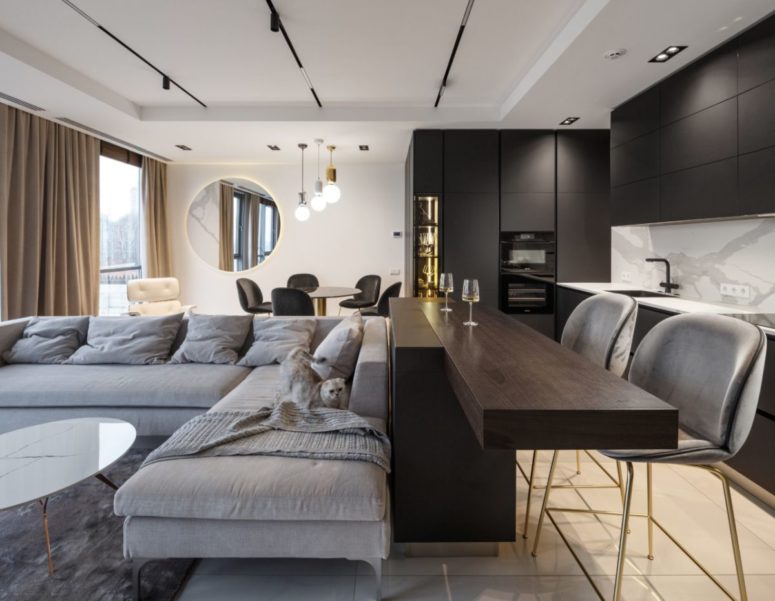 Sophisticated Apartment With An Elegant Interior