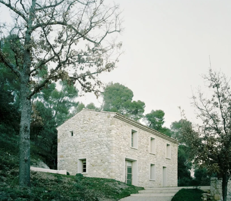 This secluded home in the south of France was renovated considering the local aesthetics and wishes of the owners